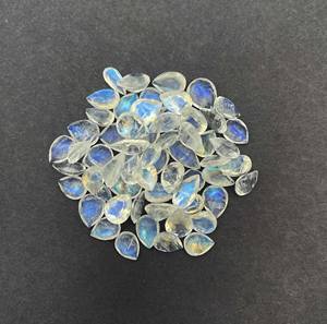 Lote de Piedras Preciosas Sueltas de Piedra Lunar Arcoíris Natural, Corte Pera, 7-10 mm, Certificadas por IGI, para Joyería - Product Image 6