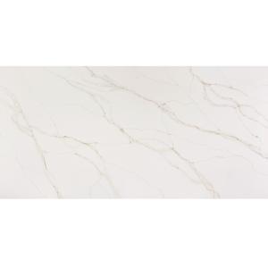 Safe Sustainable Luxury Surface Artificial Quartz Big Slab 15mm Thick Modern Calacatta Bellevue <b>Thermal</b> Shock Resistant - Product Image 1