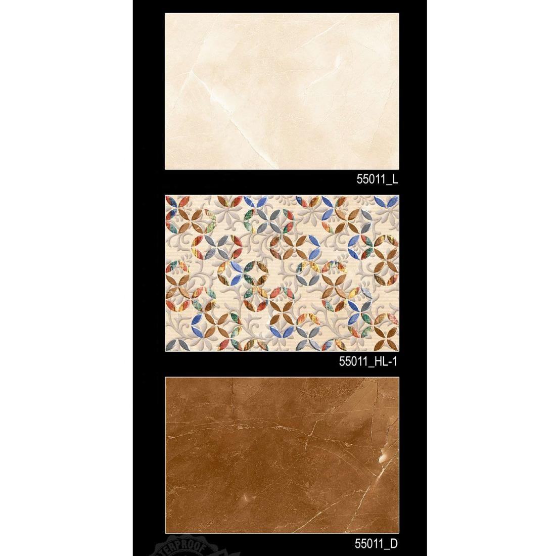 Factory Price Indian Kajaria Bathroom Ceramic Porcelain 300x450mm Wall Tile  Kitchen Design Digital Glossy Glazed Rectified Tiles, image size:1100x1100