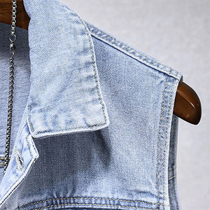 <b>Mens</b> Heavy Duty <b>Denim</b> <b>Vest</b> Rugged Sleeveless Jacket Durable Cotton Workwear Autumn Winter Wear Waistcoat <b>For</b> <b>Men's</b> - Product Image 5