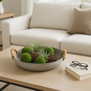 Bol en céramique blanche, design minimaliste sculpté, fait main, plat décoratif pour la décoration de la maison - Product Image 6