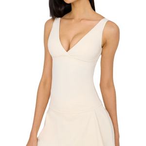 เสื้อกล้ามคอวีสำหรับผู้หญิงเสื้อ2025ผู้หญิงทรงสลิมฟิตเสื้อหลังเข้ารูปคอวีผ้ายืดออกแบบได้ตามต้องการ - Product Image 6