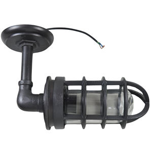 Lámpara de Pared LED Estilo Vintage Loft, Lámpara de Jaula, Lámpara de Viento, para Fondo de Bar, Cafetería, Restaurante, Sala de Estar, Exterior, Aplique de Pared de Vidrio - Product Image 2