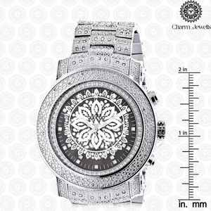 Montre de luxe Charm_Jewells en acier inoxydable, cadran 42 mm, bracelet 20 mm, verre lumineux, mouvement mécanique, étanche 10 bars, automatique - Product Image 5