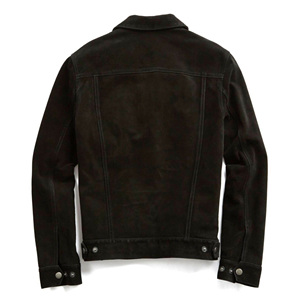 <b>Men's</b>Top Quality Premium Leather Trucker <b>Jacket</b> <b>Suede</b> Leather Premium Soft Touch Fully Lined Black <b>Suede</b> Jeans Style <b>Jacket</b> - Product Image 6