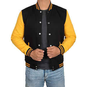 Blousons universitaires en laine de haute qualité pour hommes 2026, grandes tailles, broderie de lettres personnalisée, design épaules tombantes, hiver, pour étudiants, style baseball - Product Image 2