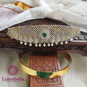 Fashion Body Chain Ottiyanam American Diamond - Product Image 1
