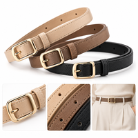 Ceinture décontractée en cuir PU Yogoo personnalisée OEM ODM avec boucle ardillon en alliage pour femme, vente en gros d'usine, fournisseur en vrac