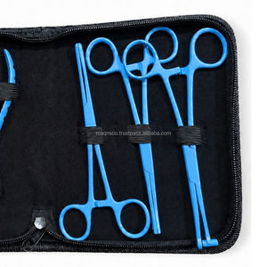 Stainless Steel Permanent Makeup Tool <b>Kit</b> with Tweezers Forceps Needle Holder and Wire Cutter for PMU Microblading and Beauty - Product Image 3