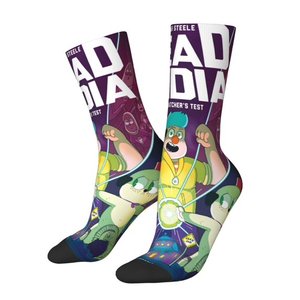 Chaussettes de sport Hamish Steele, chaussettes unies imprimées par transfert thermique, respirantes, à séchage rapide, en polyester/nylon, pour athlétisme, yoga, course à pied, pour adultes - Product Image 3