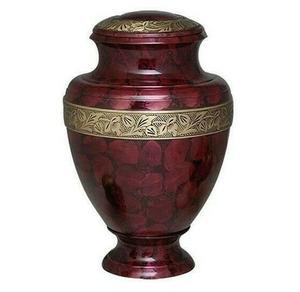 Urna Funeraria de Latón Pulido Grabado con Águila Roja, para Cenizas de Adultos, Estilo Americano/Europeo - Product Image 5