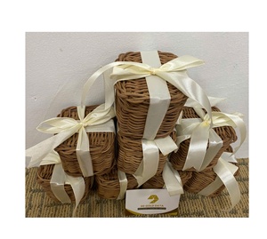 Factory Artisan Traditional Brown Rattan Acorn <b>Christmas</b> Ornaments /Rattan Wicker <b>basket</b> use for Home Party Events Decoration - Product Image 4
