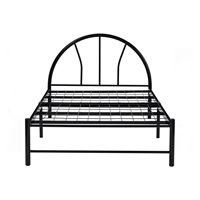 Cama Individual Industrial de Metal para Dormitorio, Estructura de Acero, Colchón Estable, Muebles Modernos para Hostal de Estudiantes, Apartamento Escolar, Dormitorio
