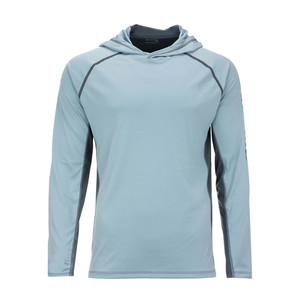 <b>Men's</b> Hooded Long Sleeve Camouflage Rash Guard Moisture Wicking Polyester Fishing Shirt All Seasons Slim Fit <b>Pullover</b> Top - Product Image 3