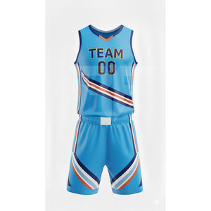 Uniforme de basket-ball respirant pour l'entraînement estival, kit de sport pour hommes, uniforme de basket-ball léger, maillot d'entraînement de basket-ball - Product Image 1