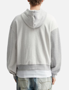 High Quality Eco-Friendly Mens Color Block Hoodie Jacket Full <b>Zip</b> 100% Cotton Oversized Modern Fashion Hoodie - Product Image 2