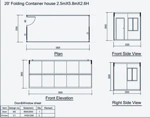 Contenedor Casa Prefabricada de 20 Pies, Oficina Portátil Personalizada para Jardín, ENVÍO GRATUITO A TODOS LOS PAÍSES - Product Image 2