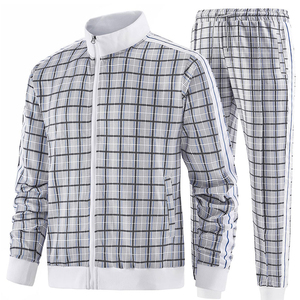 Ensemble de survêtement décontracté pour homme en molleton de coton avec sweat à capuche et pantalon de jogging, fermeture éclair intégrale, prix de gros personnalisé - Product Image 2