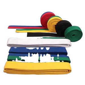 Cinturones de karate de alta calidad para hombre, bordado personalizado, todos los tamaños, de color, taekwondo, judo - Product Image 1