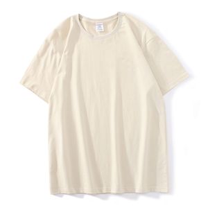 เสื้อยืดคอกลมสีพื้นผ้าฝ้าย 100% ระบายอากาศได้ดี เป็นมิตรกับสิ่งแวดล้อม สำหรับผู้ชาย ผ้าหนัก 460 กรัม แขนสั้น สวมใส่สบายๆ ในฤดูร้อน - Product Image 6