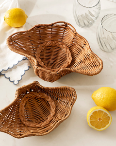 New Arrival Natural Rattan Bowl Decorative <b>Wall</b> <b>Plate</b> Set Eco Friendly Handmade Tray Wholesale Bulk Supplier Home Decor Accent - Product Image 6