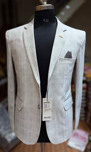 Blazer unisexe en velours côtelé Kingsa Textile - Respirant/Imperméable, imprimé animal, simple boutonnage, boucle, 100% coton, toutes saisons - Product Image 6