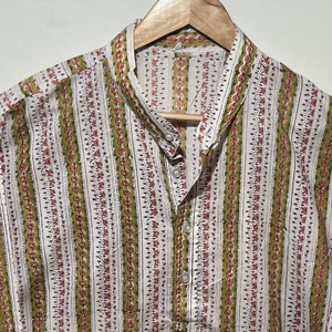 Exclusive <b>Men's</b> Traditional Cotton <b>Kurta</b> | Full Sleeve Long Ethnic Wear | Striped Designer <b>Kurta</b> - Product Image 4
