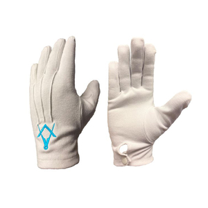 Ensemble complet de regalia maçonniques Master Mason : Tablier, Collier, Gants, Boîte à bijoux - Vente en gros OEM - Product Image 4