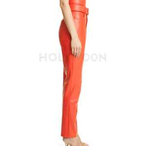 Pantalones de Cuero de Invierno para Mujer, Estilo Urbano, Ligeros, Impermeables, Cómodos, con Apariencia Elegante para Uso Casual al Aire Libre - Product Image 3
