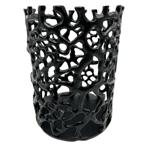 Handmade <b>Candle</b> Stand With <b>Nest</b> Design Black Metal Home Decoration - Product Image 4