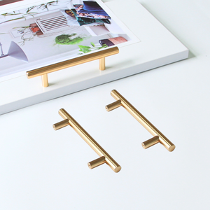 Popular Product Modern Zinc Alloy T <b>Bar</b> Cabinet Handle Luxury <b>Pull</b> <b>for</b> Kitchen Dining Room Bathroom Nightstands Furniture - Product Image 2