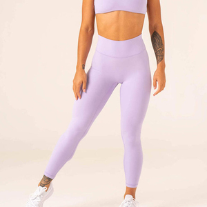 Ensemble de vêtements de sport pour femmes, tenue d'entraînement en deux pièces, respirante, extensible, pour la salle de sport, le yoga, vêtements de sport, logo personnalisé, OEM, vente en gros - Product Image 5