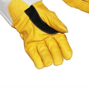 Gants de travail en cuir de haute qualité, en cuir de mouton grainé et croûte de vache, anti-coupure, durables, pour la soudure et la couture - Product Image 5