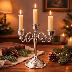 Elegant Three Glass Tube Brass <b>Candle</b> Stand for Dining Table and Living Room Decor At <b>Cheap</b> Price - Product Image 4