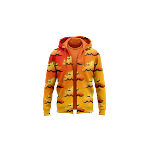 เสื้อฮู้ดซิปผู้ชายแบบหนาพิมพ์ลาย 3 มิติ ดีไซน์ใหม่ปี 2026 ขายส่งสำหรับฤดูใบไม้ร่วง - Product Image 5