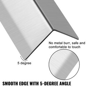 Confezione da 10 Protezioni Angolari in Metallo 2 X 2 X 48 Pollici, Angoli in Acciaio Inox 304 20 Ga, Protezioni per Angoli - Product Image 4