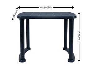 Modern Durable Plastic <b>Foldable</b> <b>Dining</b> <b>Table</b> and <b>chairs</b> set Waterproof <b>Dining</b> Room Furniture 6-Seater Apartment Warehouse Hotel - Product Image 3