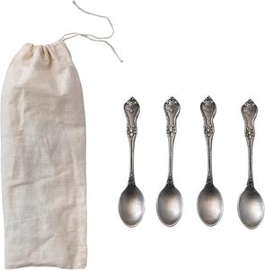 Customizable Elegant Metal Flatware Set with Fork <b>Spoon</b> Knife Pieces for Dining Room and Buffet Service - Product Image 6