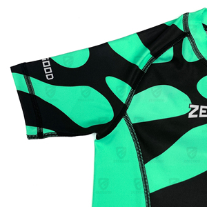 Short Sleeve Rashguard Sublimated BJJ Compression MMA Gym Wear Shirt Custom Sublimation Rash Guard <b>Surfing</b> rash guards - Product Image 4