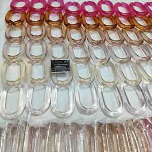 โซ่เรซิ่นใสหลากสีขนาดใหญ่สำหรับตกแต่งผนัง ตกแต่งผนังสำนักงาน ฉากกั้นห้อง และอุปกรณ์ตกแต่งม่าน - Product Image 1