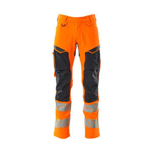 Chemises de travail décontractées haute visibilité, respirantes, imperméables, vêtements de sécurité réfléchissants, taille élastique, poches à cordon, microfibre - Product Image 1