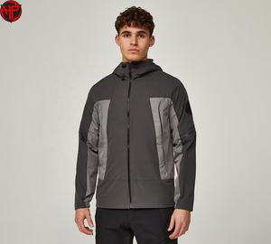 High Quality Nylon Crinkle Windproof <b>Jacket</b> Factory Custom Logo Plus Size Color Block Windbreaker <b>Jacket</b> Solid Color - Product Image 1