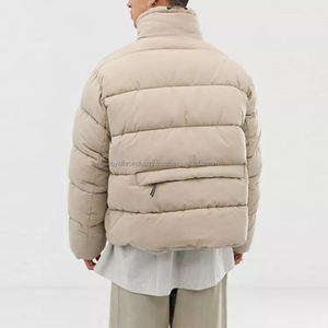 Manteau d'hiver pour hommes personnalisé Streetwear imprimé veste en duvet chaud épais bulle doudoune grande taille vestes pour hommes - Product Image 3