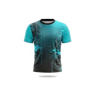 เสื้อยืดซับลิเมชั่นผู้ชาย |   เสื้อยืดกราฟิกสไตล์เทคแวร์ด้านหน้า |   เสื้อผ้าสตรีทแวร์พิมพ์ลายดิจิทัล |   ผ้าโพลีเอสเตอร์/คอตตอนแบบกำหนดเอง แห้งเร็ว - Product Image 2
