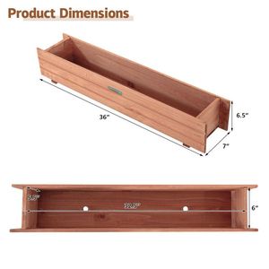 Fioriera Decorativa in Legno per Giardino, Cortile e Vetrina - Product Image 4