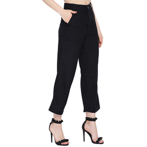Pantalones Casuales de Oficina para Mujer, Corte Cargo, Cintura Media, Holgados, Transpirables, 100% Nailon, Ropa de Trabajo, Proveedor OEM ODM, la Mejor Sensación al Usar - Product Image 3