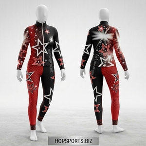 Survêtement personnalisé pour cheerleading et danse, tenue d'échauffement par sublimation, survêtement d'entraînement pour enfants, jeunes filles, entraînement - Product Image 1