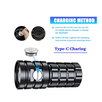 OCSHARK D12 12000 Lumens Lampe vidéo sous-marine 150m, lampe torche étanche avec charge Type-C, professionnelle pour les sports sous-marins