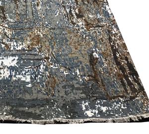 Beautiful <b>Enchanting</b> Indian Handknotted Wool/Bamboo silk Modern Abstract Persian weave Rug for classic home Decor - Product Image 3