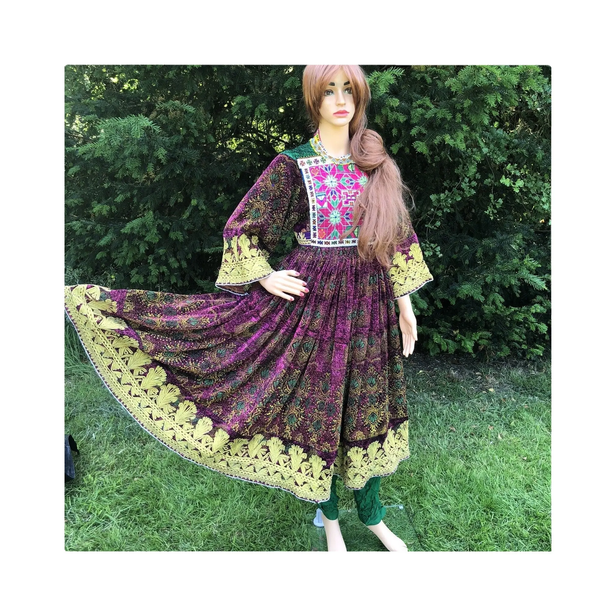 Afghani kuchi Dresses Tribal dân tộc cổ điển kuchi ăn mặc, afghan/Pakistan kuchi Đảng truyền thống đa màu sắc Ăn mặc